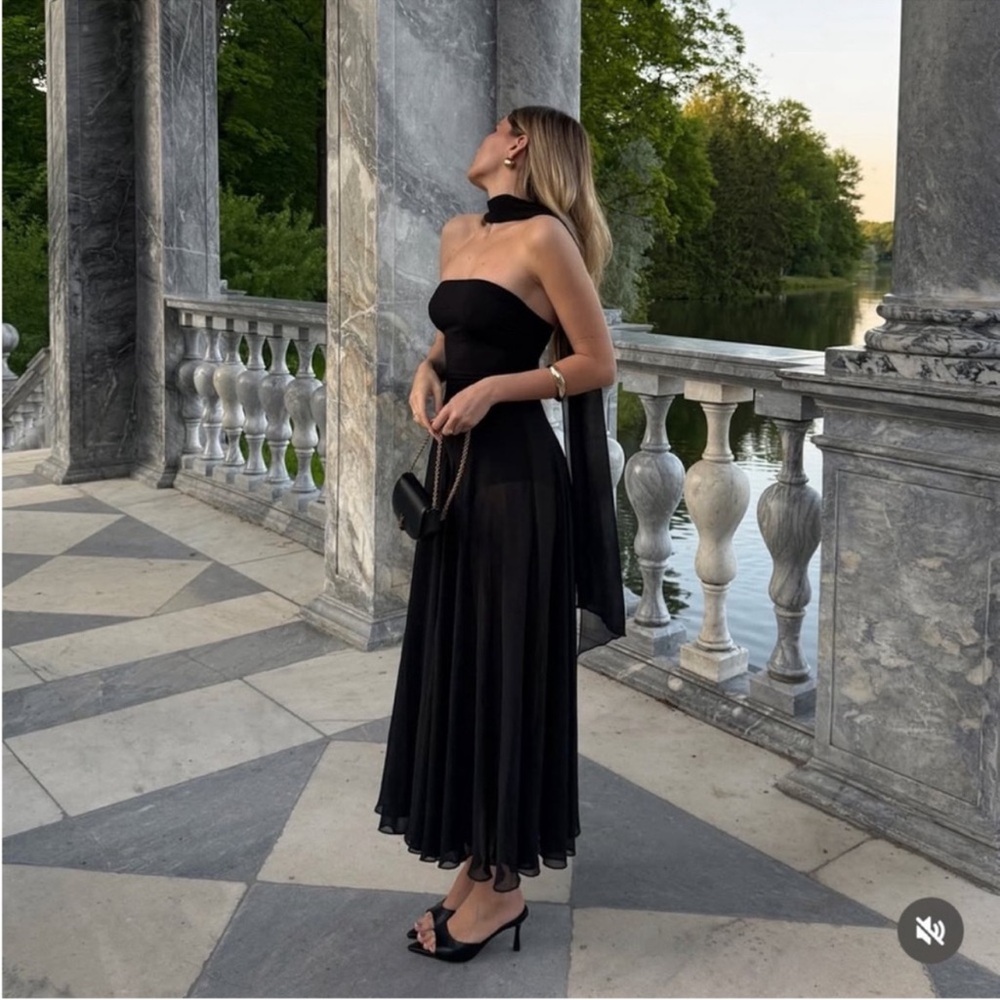 ZARA TRANSPARENT COMBINATION DRESS - Picture 6 of 16